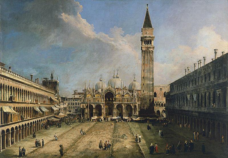 Giovanni Antonio Canal The Piazza San Marco in Venice China oil painting art